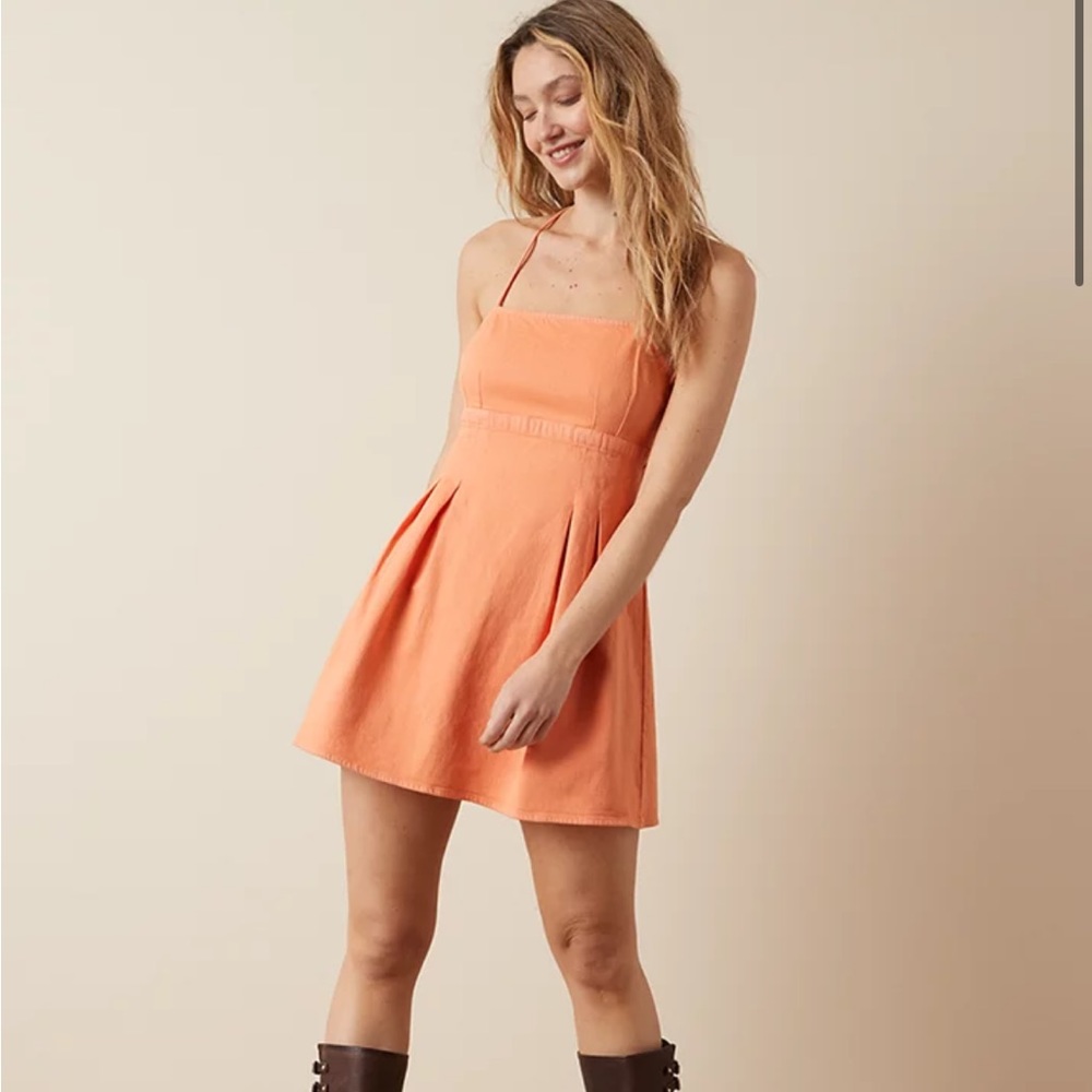 AE Dreamy Drape Pleated Strappy Mini Dress